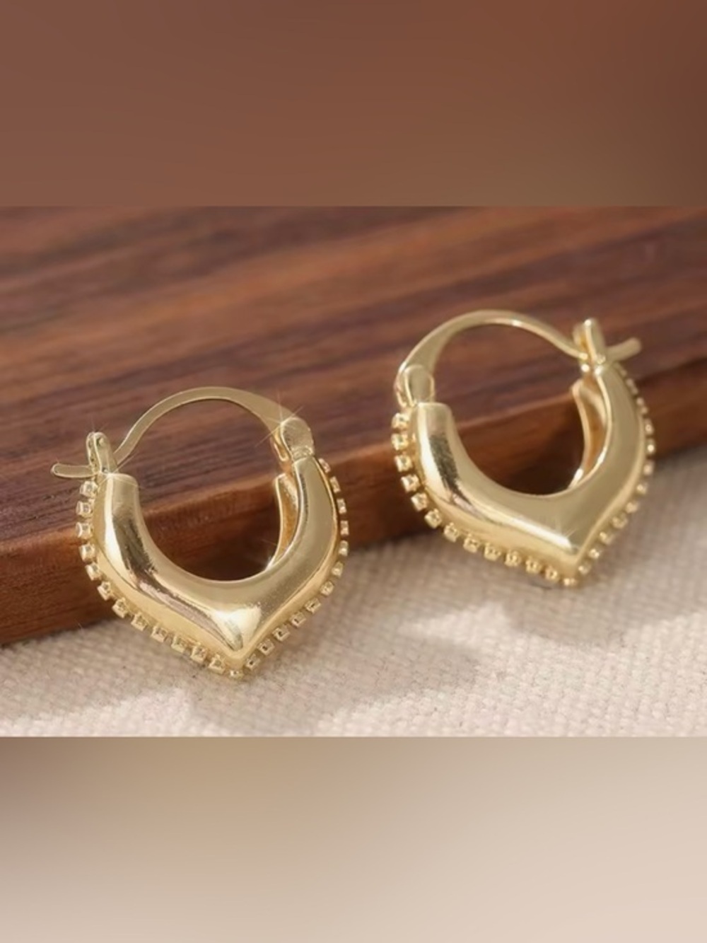 New 18K Gold Earrings